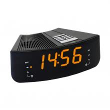 LTCR 02 - Home LTCR 02 digitális, LED ébresztőóra rádióval, borostyánsárga kijelző, 10 állomás memória, ébresztés, elemes vagy hálózati tápellátás