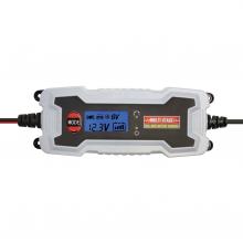 SMC 38 - SAL SMC 38 smart akkumulátortöltő, 6 - 12 V, 1,2 - 120 Ah, 0,8 - 3,8 A, smart töltőprogram, feszültségmérő LCD
