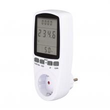 EM 04 - Home EM 04 fogyasztásmérő, fogyasztás és költség ellenőrzése, teljesítmény, feszültség, áramerősség, fogyasztás, költségek kijelzése, 250 V, 3680 W