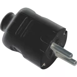 0142H GAO 0142H földelt dugvilla középső kábelbevezetéssel, fekete, 250 V~/10A