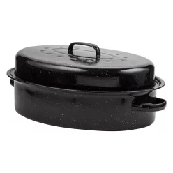 10-053-001 Nava 10-053-001 ovális zománcozott kacsasütő, 42 cm