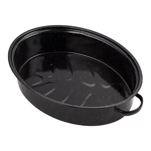 10-053-001 Nava 10-053-001 ovális zománcozott kacsasütő, 42 cm