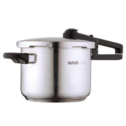 10-266-013 Nava 10-266-013 Acer rozsdamentes acél kukta, 6 liter, biztonsági szelep