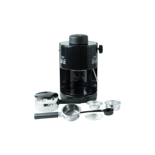 11955 Szarvasi SZV-620 CAFE LUX kávéfőző, 800W, fekete színű, gőzcsappal, üveg kiöntő, biztonsági s