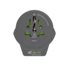 1_100110-TH q2power 1.100110-TH utazóadapter, World to Europe USB, USB 5V 2.4A, max. 16 A, 250 V - 