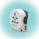 Q2 Power 1.100170 utazóadapter, World to Australia USB, indulási ország: AUS/CHINA, IT, UK, CH, BRAZIL, USA, EURO, célország: AUS/CHI, USB port