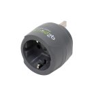 1_200100-TH Q2POWER 1.200100-TH utazóadapter, Europe to UK, bemeneti feszültség: 100-250 V, 7 A, te