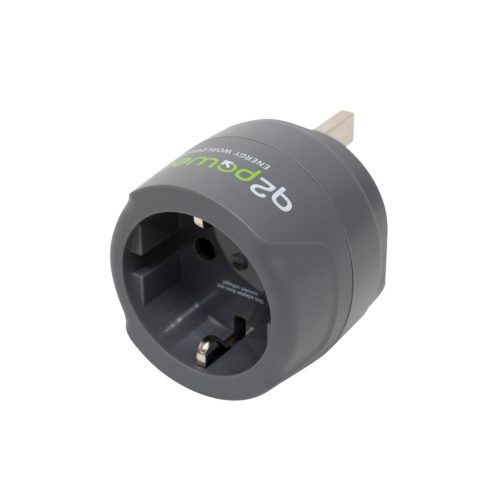 1_200100-TH Q2POWER 1.200100-TH utazóadapter, Europe to UK, bemeneti feszültség: 100-250 V, 7 A, te