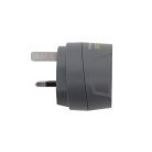 1_200100-TH Q2POWER 1.200100-TH utazóadapter, Europe to UK, bemeneti feszültség: 100-250 V, 7 A, te