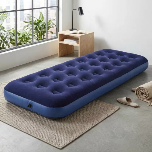 Avenli 26-601001 felfújható ágy pumpával, 191 x 73 x 22 cm, plüs bevonatú fekvőfelület, biztonsági szelep, kül- és beltéri kivitel