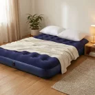 Avenli 26-601200 felfújható ágy, 203 x 152 x 22 cm, plüs bevonatú fekvőfelület, max. 200 kg-ig, biztonsági szelep, kül- és beltéri kivitel
