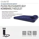 Avenli 26-601301 felfújható ágy pumpával, 203 x 152 x 22 cm, max. 250 kg-ig, plüs bevonatú fekvőfelület, biztonsági szelep, tartozék pumpa, kül- és beltéri kivitel
