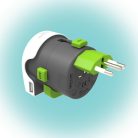 Q2 Power 2.100130 utazóadapter, Qdapter 360 USB, két készülék a szettben: Qdapter (USB aljzattal) és World to Europe