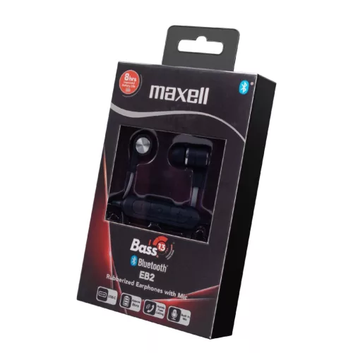 304022_04_CN Maxell 304022.04.CN BASS13 EB2 vezeték nélküli fülhallgató, Bluetooth, beépített mikro