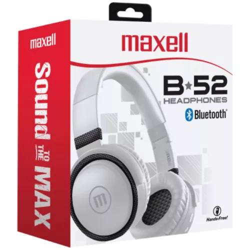 348357 Maxell 348357 HP-BTB52 vezeték nélküli fejhallgató, Bluetooth, AUX-IN, mikrofon, automatikus