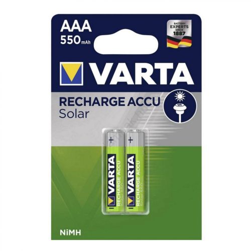 56733 VARTA 56733 akkumulátor AAA, NiMH akkumulátor, mini ceruza, 550 mAh kapacitás, 2 db/csomag