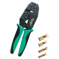 6PK-230C Pro'skit 6PK-230C préselő fogó, 220 mm, 0,5 - 6 mm^2-ig, racsnis áttétel, 6 féle nyomaték