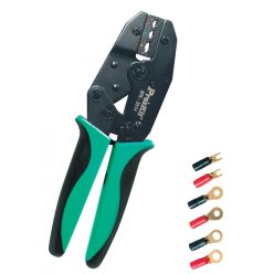 6PK-301H Pro'skit 6PK-301H préselő fogó, 220 mm, 3 féle mérethez, racsnis áttétel, 6 féle nyomaték