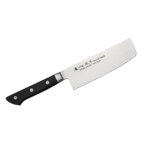 803-649 Satake 803-649 Satoru Nakiri japán konyhakés, 16 cm penge hossz, rozsdamentes acél, kemény 