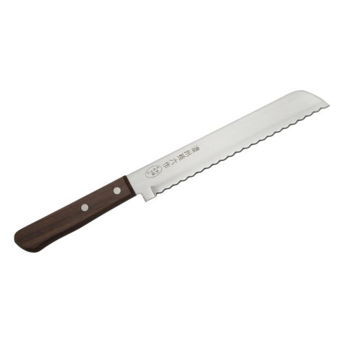 803-762 Satake 803-762 Tomoko japán kenyérvágó kés, 20 cm penge hossz, rozsdamentes acél, natúr fa 
