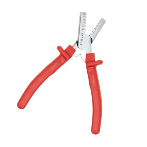 8PK-CT005B Pro'skit P8PK-CT005B érvéghüvely fogó, 6 préselési méret, 200 db hüvely, 145 mm hossz