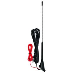 93220 SAL 93220 autóantenna erősítővel, tetőre, VW Golf, M5 csavar, DIN csatlakozó, 400 mm, 52°, gu