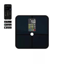 ABS0002S AENO ABS0002S BS2S testmérleg, 180 kg-ig terhelhető, SMART funkciók, profilok, BMI index e