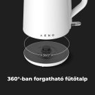 AEK0002 AENO AEK0002 EK2 vízforraló, 2200 W, 1.5 liter kapacitás, dupla falú, LED kijelzés, fehér