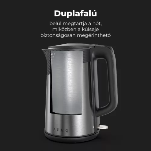 AEK0003 AENO AEK0003 EK3 elektromos vízforraló, max. 2200 W, 1,7 literes tartály, LED állapotjelző,