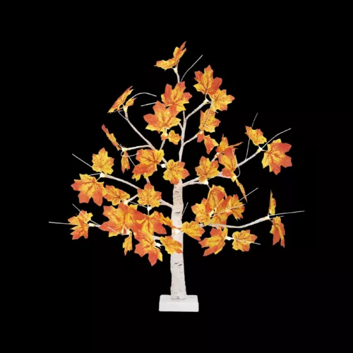 ATM03 HOME ATM03 asztali juharfa dekoráció, 60 cm, 24 db melegfehér LED, időzítő, elemes tápellátás