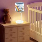 BB_AL01 Home Kids BB AL01 asztali lámpa, Bogyó és Babóca, fém + műanyag test, vászon búra, E14, max