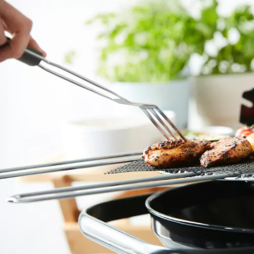 BC-ACC-7025 Barbecook BC-ACC-7025 army stílusú grill villa, 38cm-es, khaki zöld nyél