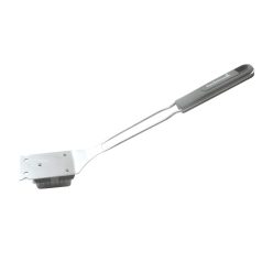   Barbecook BC-ACC-7027 army stílusú kétfunkciós tisztítókefe, rozsdamentes acél, khaki zöld nyél