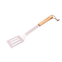 BC-ACC-7071 Barbecook BC-ACC-7071 rozsdamentes acél forgató lapát, gumifa nyél, 100% FSC, 46cm