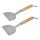 BC-ACC-7123 Barbecook BC-ACC-7123 2db-os rozsdamentes acél rostlap forgató, fa nyél, 100% FSC, 31cm