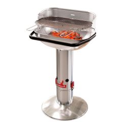 BC-CHA-1004 Barbecook BC-CHA-1004 Loewy 55 SST rozsdamentes acél faszenes grill, 55x33x101cm