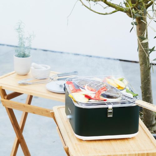 BC-CHA-1018 Barbecook BC-CHA-1018 Carlo asztali faszenes grill, zöld, 44x33x21cm