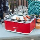 BC-CHA-1019 Barbecook BC-CHA-1019 Carlo asztali faszenes grill, piros, 44x33x21cm