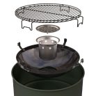 BC-CHA-1022 Barbecook BC-CHA-1022 Edson faszenes grillhordó, zöld, 47,5cm átmérő