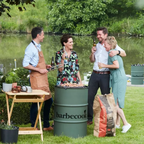 BC-CHA-1022 Barbecook BC-CHA-1022 Edson faszenes grillhordó, zöld, 47,5cm átmérő