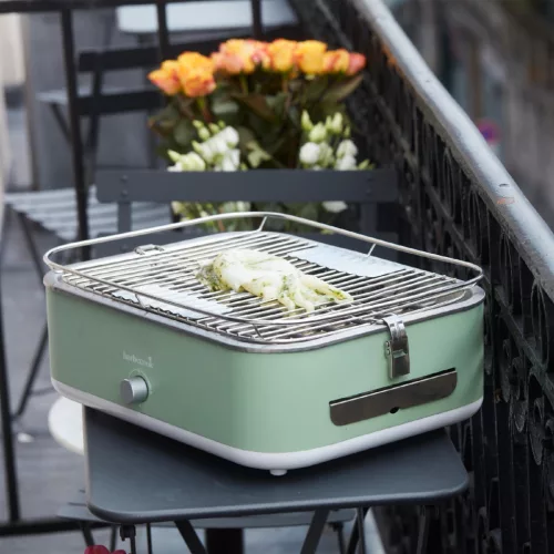 BC-ELE-1002 Barbecook BC-ELE-1002 E-Carlo elektromos asztali grill, zöld, 42,5x33x16,5cm