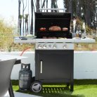 BC-GAS-2003 Barbecook BC-GAS-2003 Spring 3212 gázgrill, tárolóval, oldalégővel, 133x57x115cm