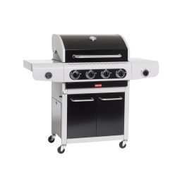   Barbecook BC-GAS-2024 Siesta 412 Black Edition gázgrill, tárolóval, oldalégővel, 132x56x120cm