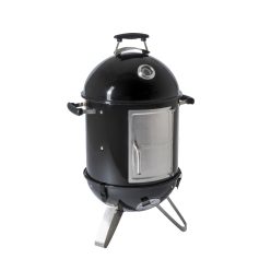 BC-SMO-5017 Barbecook BC-SMO-5017 Oskar S zománcozott füstölő és grill, fekete, átmérő 40cm