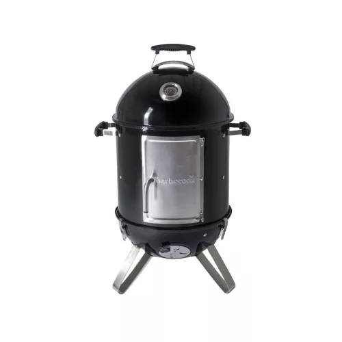 BC-SMO-5017 Barbecook BC-SMO-5017 Oskar S zománcozott füstölő és grill, fekete, átmérő 40cm