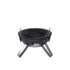 BC-SMO-5017 Barbecook BC-SMO-5017 Oskar S zománcozott füstölő és grill, fekete, átmérő 40cm
