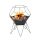 BC-WOO-6013 Barbecook BC-WOO-6013 Jura tűzrakó kosár, festett acéllemez, 60x60x75cm