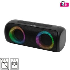 BT2000 SAL BT2000 boombox, 2x10W, MP3 zenelejátszó, Bluetooth, mélysugárzó, basszus, RGB LED fényjá