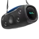 BT9000 SAL BT9000 hordozható boombox, vezeték nélküli hangszóró, 100 W, IPX5, BT TWS, AUX, USB/micr