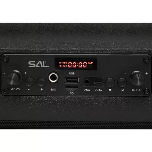 BTWORKY SAL BTWORKY munka és szabadidő hangszóró, 8 W, FM rádió, BT TWS, USB/microSD, AUX, RGB LED,